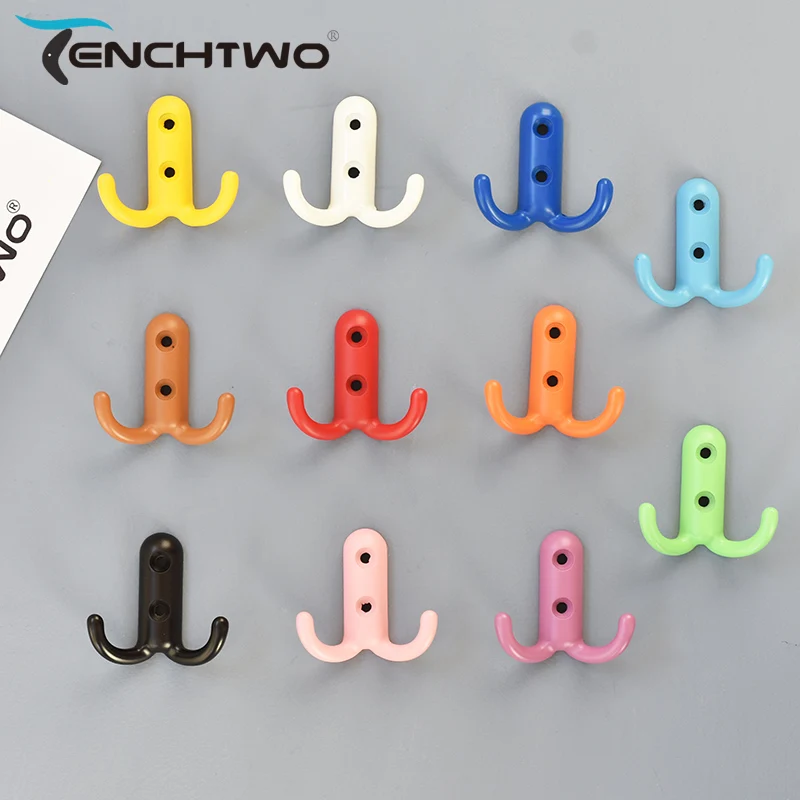 

TENCHTWO Multicolor Metal Wall Key Holder Towel Clothes Hooks Decorative Kindergarten Children Satchel Door Wall Hanger
