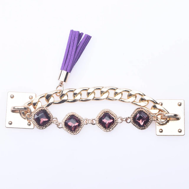 1 Pcs New Designer Chain Shoe Charms Croc Accessories Metal Charm Decoration for Croc Clog Shoes Pendant Buckle for Girl Gift r6648