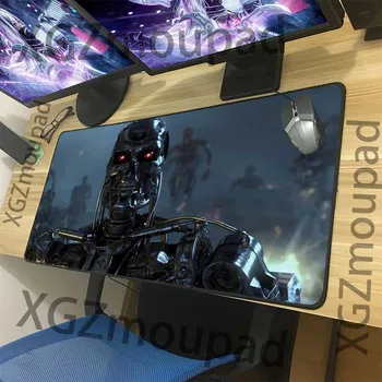 

XGZ Large Gaming Mouse Pad Black Lock Edge Movie Robot HD Computer Custom Table Desk Mat Speed Rubber Non-slip Comfort Xxl
