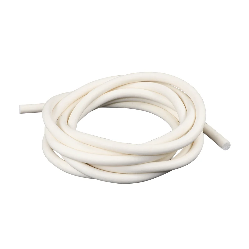 Foamed Silicone Rubber Seal Strip Silicon Sponge Cord Round Solid VMQ Dia.1 2 3 4 4.5 5 6 7 8 9 10 11 12-30
