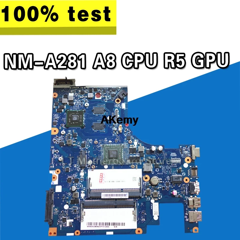 

NM-A281 mainboard for Lenovo G50-45 ACLU5/ACLU6 laptop PC motherboard for amd A8-6410 CPU + R5 GPU 2GB video card 100% test OK