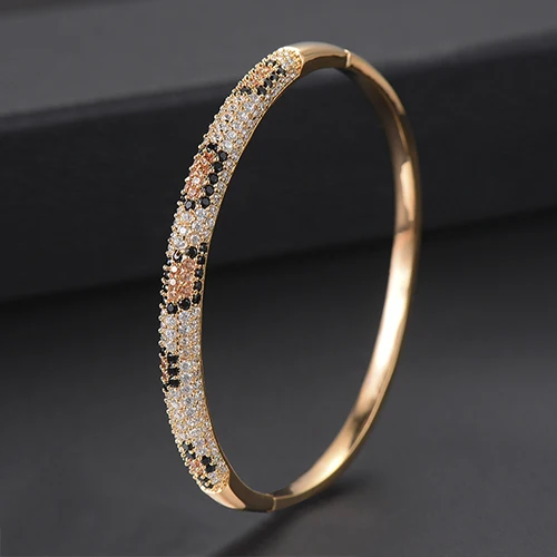 Gold LARRAURI, винтажный браслет в индийском стиле, богемные браслеты-манжеты, Роскошные браслеты с кубическим цирконием, браслеты для женщин, Femme, модное ювелирное изделие - Окраска металла: Gold