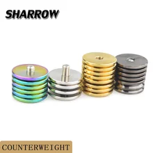 

1set Archery Separate Weight Compound Bow Spare Weight Stabilizer Balance Rod Weight Damper Shock Kit Archery end weights