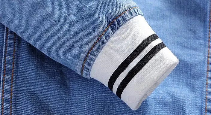 Джинсовая куртка мужская с нашивками модная повседневная верхняя одежда из