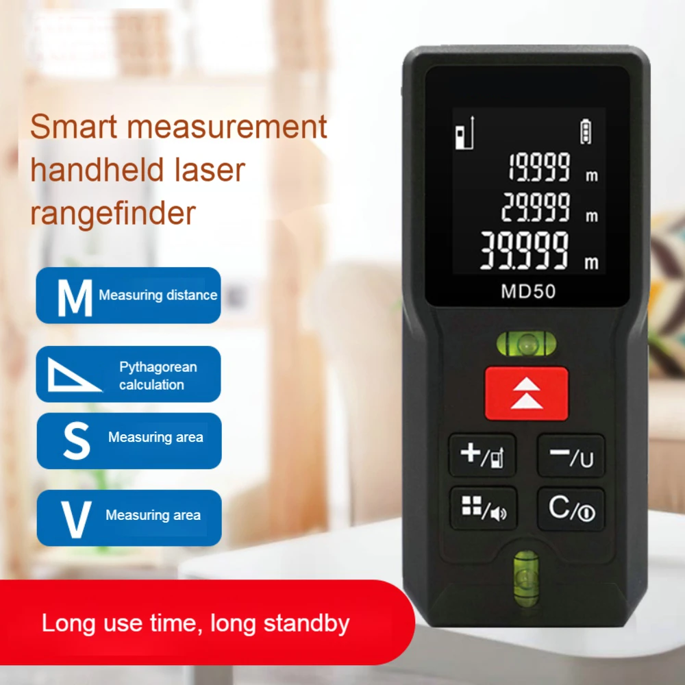 

Laser Rangefinder Outdoor Handheld Infrared Measuring Ruler High-precision Laser Ruler House Measuring Artifact Electronic Ruler