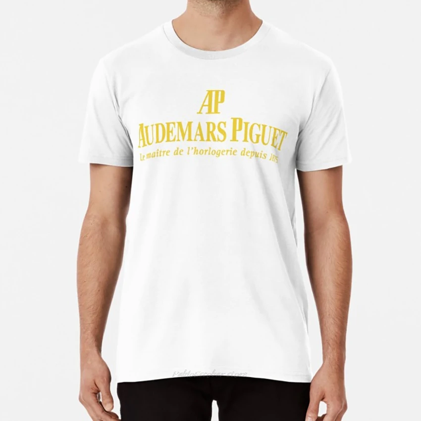 Audemar Piguet Золотая Футболка audermars piguet часы Роскошные audermars piguet товар audermars piguet вещи - Цвет: Белый
