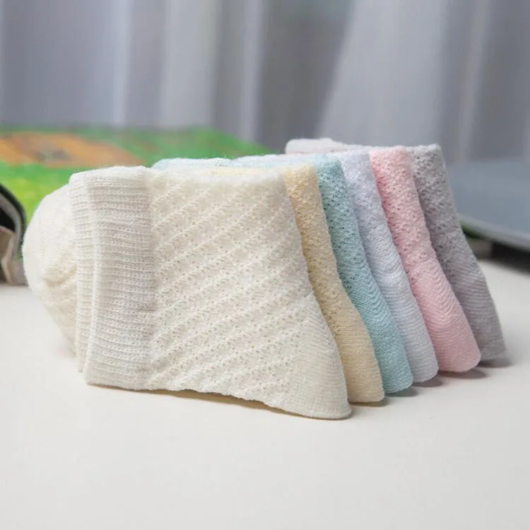 6 Pairs/Lot Summer Baby Socks Length Girls Boys Ankle Mix Infant Cotton Colors 1-2 Years Socks for