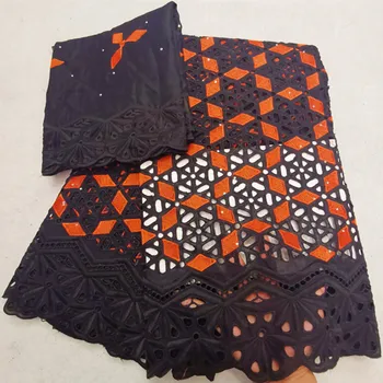 

swiss voile lace in switzerland nigerian lace fabrics african lace fabric high quality 2+5yards embroidered cotton lace HL-A46