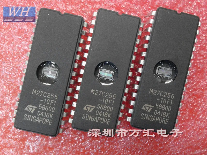 5PCS OR 10PCS M27C256-10F1 M27C256B-10F1 M27C256 27C256  M27C256B DIP28 IC EPROM UV 256KBIT 100NS Memory Chips best Quality