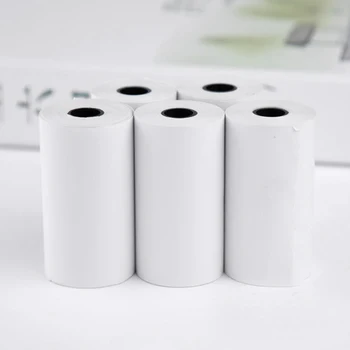 

10rolls Wood Pulp Accessories Photo Instant Print Smooth Kids Camera Transfer Students Gift Thermal Paper Portable White