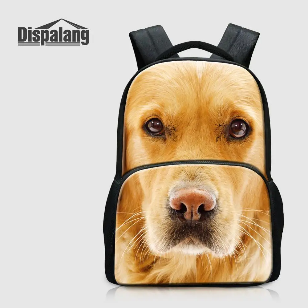 Backpack4 Dispalang женский рюкзак для ноутбука с принтом собаки, парусиновые школьные сумки для девочек-подростков, индивидуальный дизайн, школьный рюкзак 17 дюймов - Цвет: Backpack4