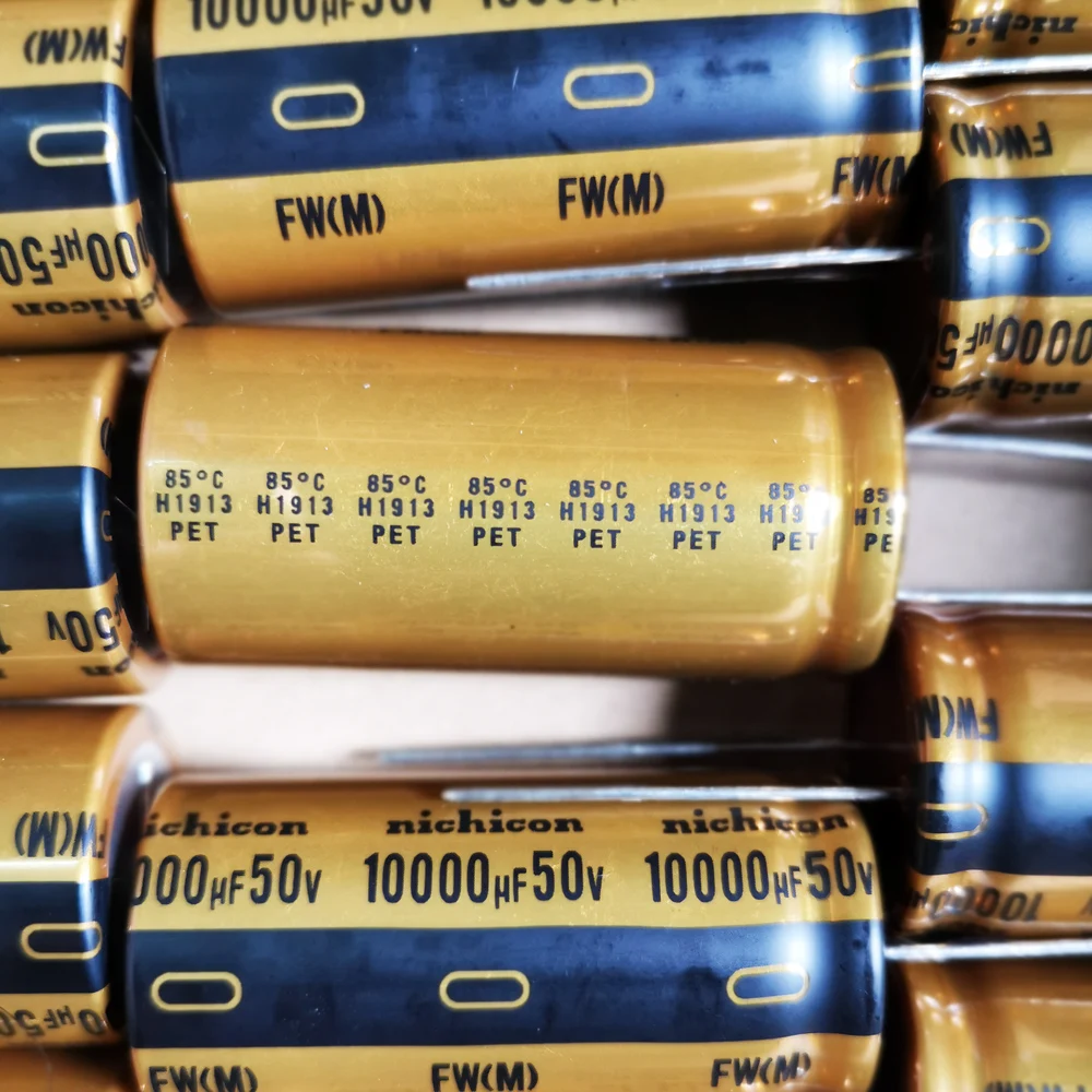 Amplificador de Filtro Pces Novo Nichicon 10000 uf 50 v 25x50mm Áudio Capacitor Eletrolítico 50v10000uf Ufw1h103mrd 4 fw - Image 2