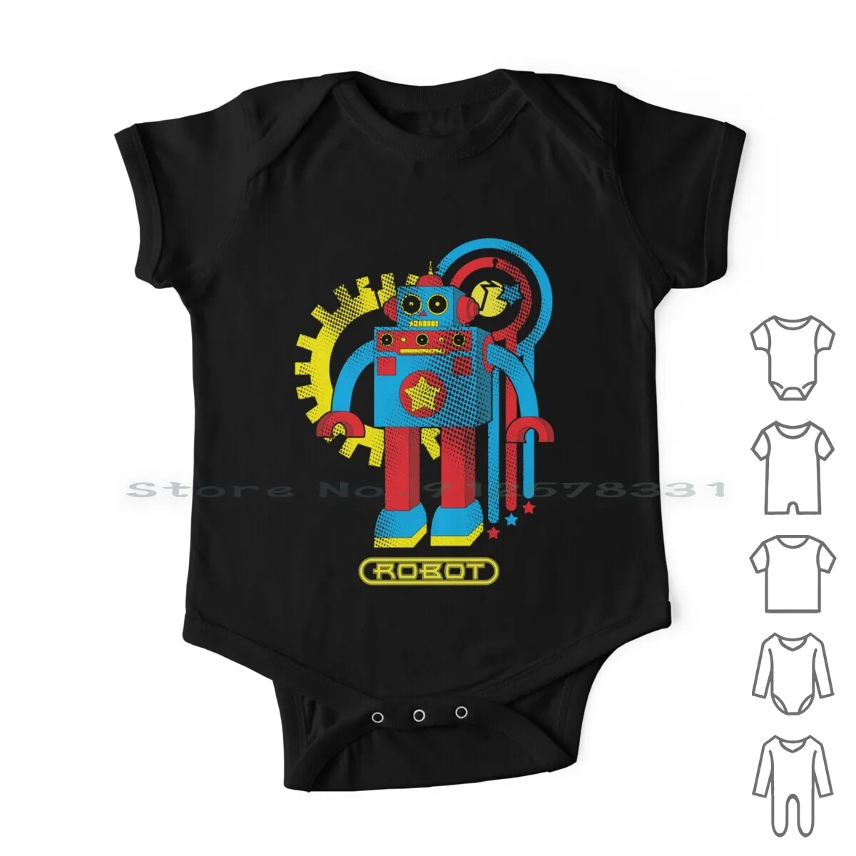 

Asimov's Law Newborn Baby Clothes Rompers Cotton Jumpsuits Robot Asimov Retro Distressed Infant Long Sleeve Sleeveless