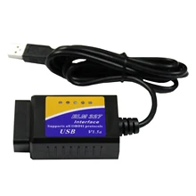 ELM327 OBD 2 сканер PIC18F25K80 чип OBD II Авто диагностический инструмент с USB для компьютера ELM327 OBD 2 сканер PIC18F25K80 чип OBD II Авто диагностический инструмент с USB для компьютера
