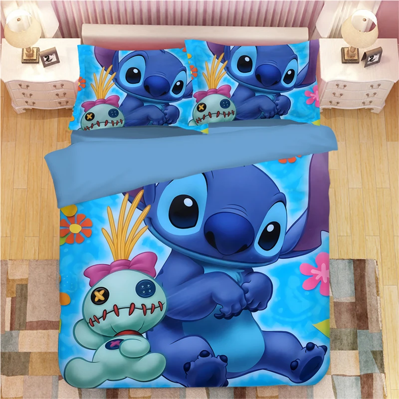 3d Disney Home Lilo And Stitch Bedding Set Quilt Cover Twin
