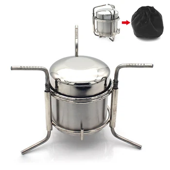 

Camping Alcohol Stove Stainless Steel Outdoor Cooking Stove Folding Mini Spirit Cooker Picnic BBQ Cookout Stove