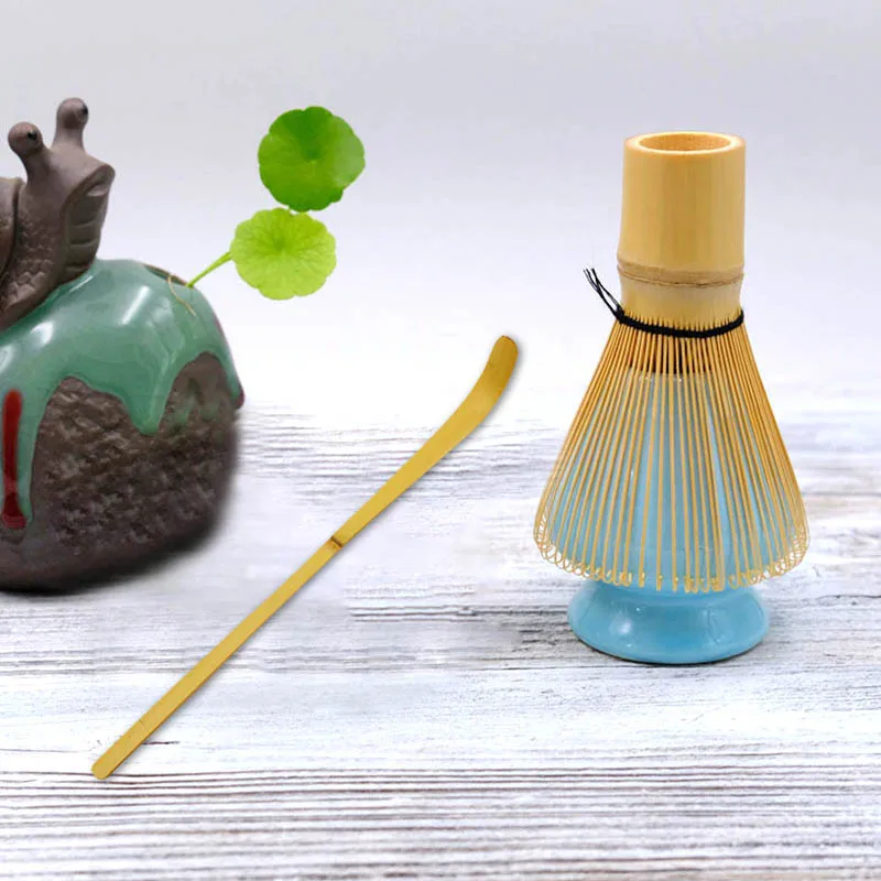 3 Pcs Retro Bamboo Matcha Tea Whisk Set for Japanese Tea Ceremony JS21