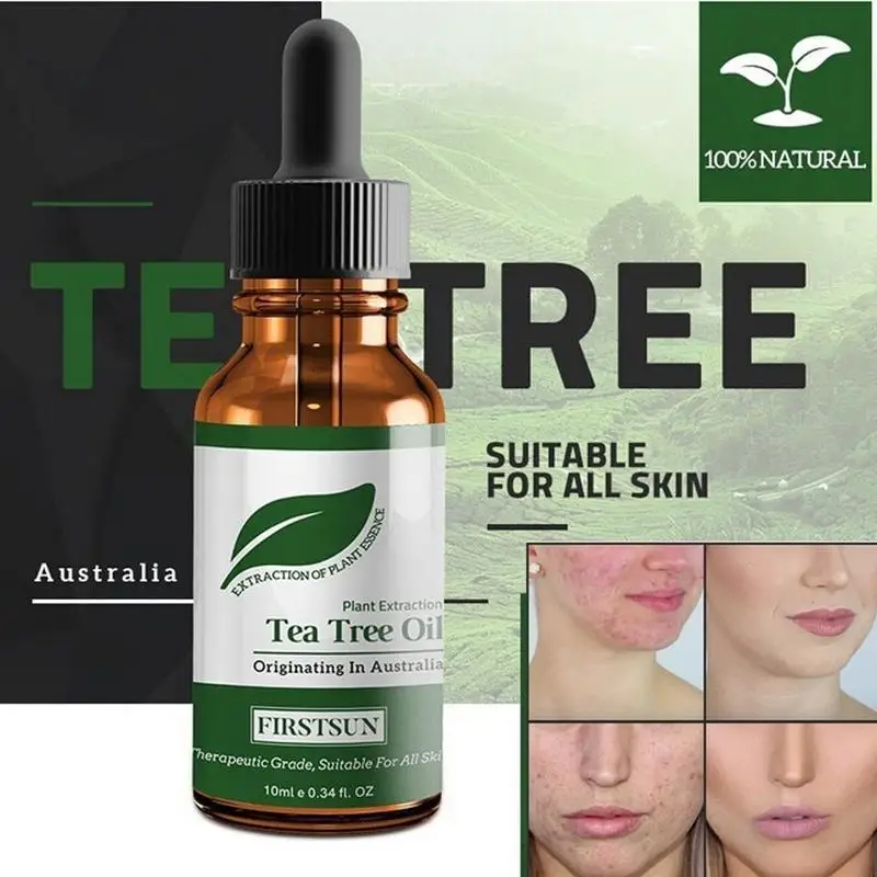 

Tea Tree Essential Oil Fade Acne Marks Shrink Pores Massage & Spa Oil 10ml