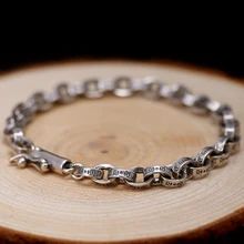 Cigovo925 Серебряный браслет женский корейский тайский серебряный мужской ювелирный модный Индивидуальный Пара Модный тонкий браслет