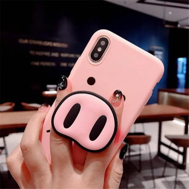 Для Xiao mi Red mi Note 7 6 5 Pro 5A 4X5 Plus 4A 7 mi A1 5X A2 6X8 Lite 9 SE 6 чехол s Pig Nose мягкий чехол из ТПУ с ремешком для телефона