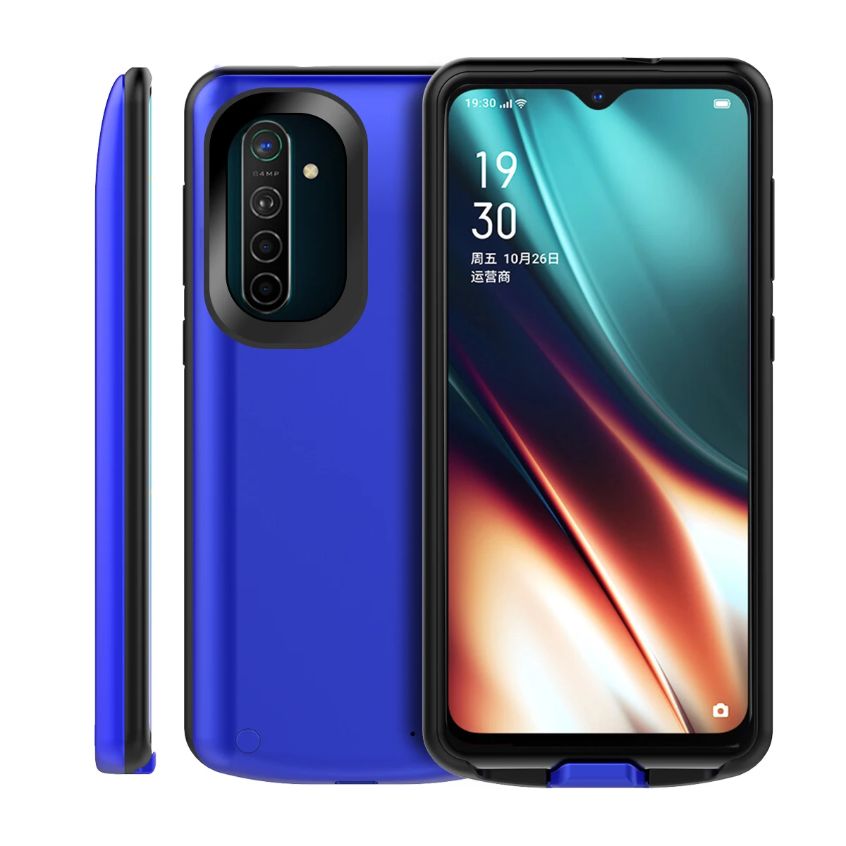 6500 мАч чехол для зарядного устройства для OPPO Realme Q OPPO K5 Reno Ace чехол для телефона Расширенный аккумулятор запасной Внешний Аккумулятор Чехол для аккумулятора - Цвет: For Oppo K5