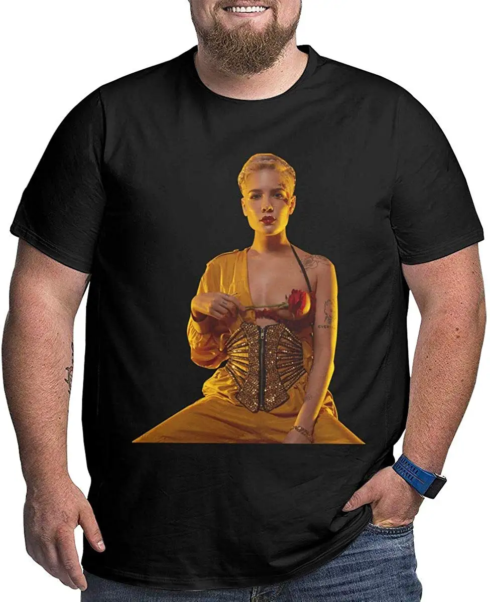 

LutherStamm Halsey Retro Men's Big & Tall Lightweight Crewneck Tshirt