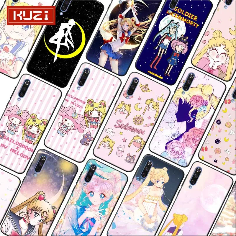 

Sailor Moon Anime Girl Cute Kawaii Soft Silicone Phone Case for xiaomi mi 9 9t se mi 8 pocophone f1 mix 3