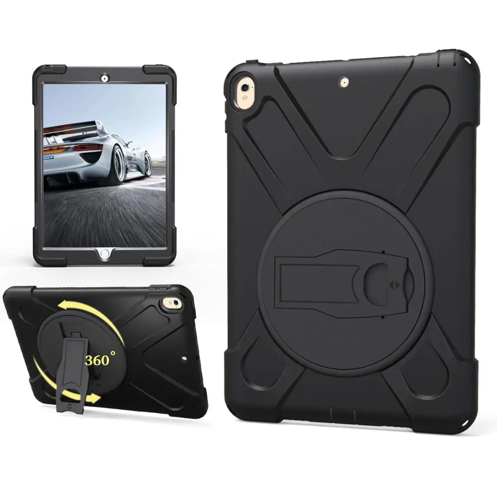 Pro 10.5-Black Для Funda ipad Pro 10,5 чехол для Coque Apple ipad Pro 10,5 чехол Защитный PC+ силиконовый чехол с держателем для ручки - Цвет: Pro 10.5-Black