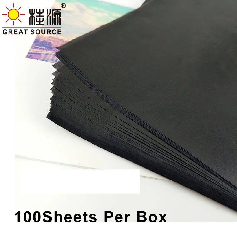 MQQ Carbon Copy Paper Black Blue Single or Double Side 100 Sheets Per Box