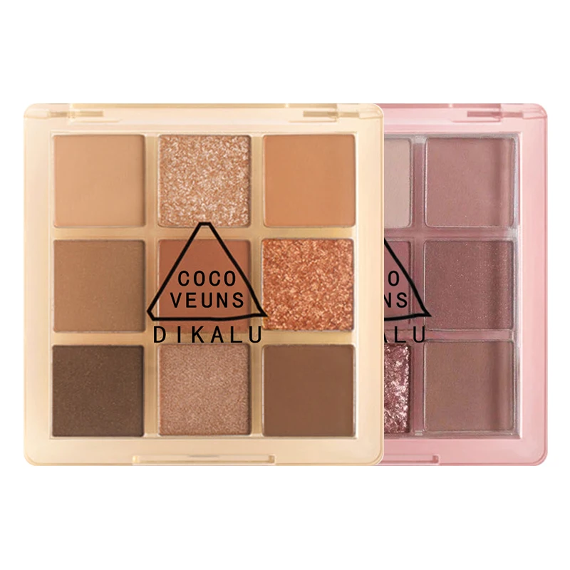 1~10PCS 4/9Color Matte Glitter Eyeshadow Palette Long Lasting Matte Eye Shadow Palette Eye Pigments With Brush Korean Cosmetics