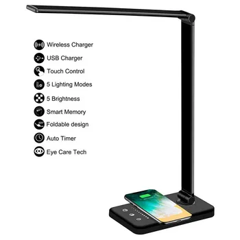 

ZANCAKA Multifunctional folding Led Creative Desk lamp Wireless Phone Charger Light DC5V Led Smart Reading Light For Home decor