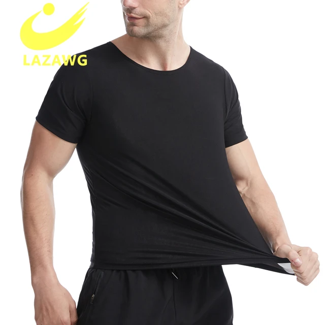 LAZAWG-Camiseta moldeadora de sudor para hombres, camisa adelgazante de  manga corta con cremallera, chaleco de Sauna, ropa moldeadora para  entrenamiento - AliExpress