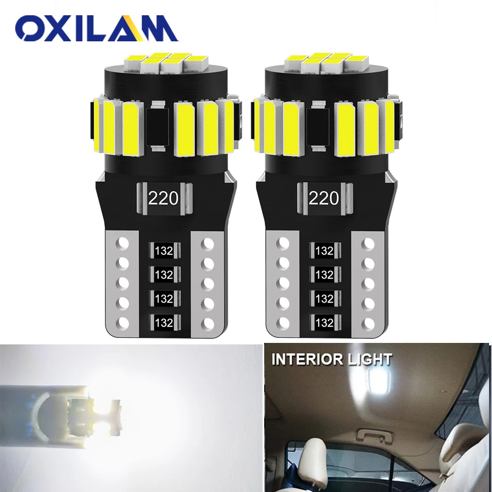 2x LED Bulb W5W T10 LED 12V Canbus No Error Car Interior Lights for BMW