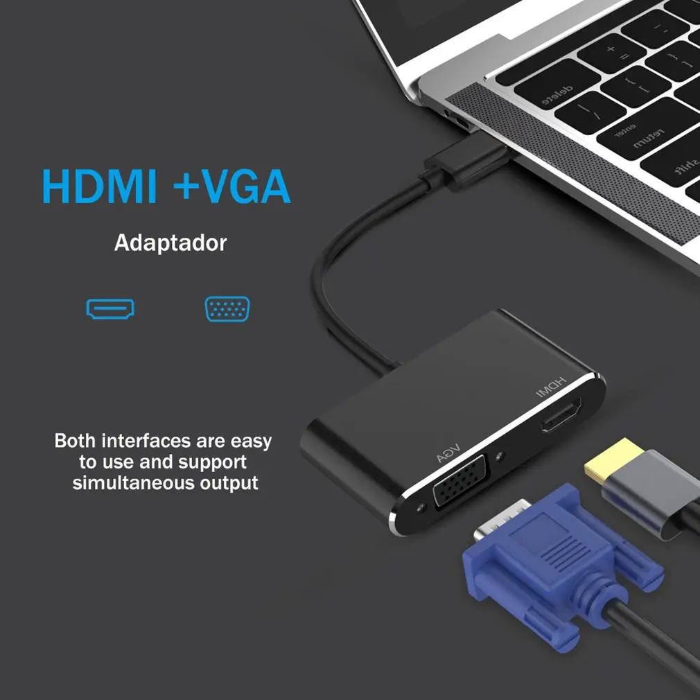 USB 3,0 к адаптер Hdmi VGA 1080P конвертер Hdmi кабель для Windows 7/8/10 HD TV USB 3,0 к адаптер Hdmi VGA