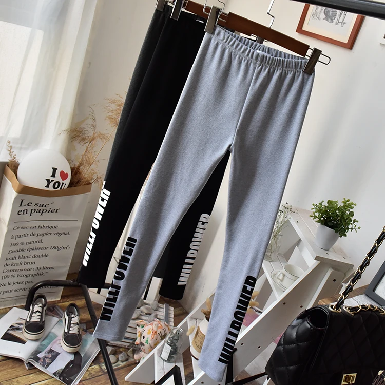 leggings women autumn winter thick cotton casual pants skinny high elastic warm trousers workout