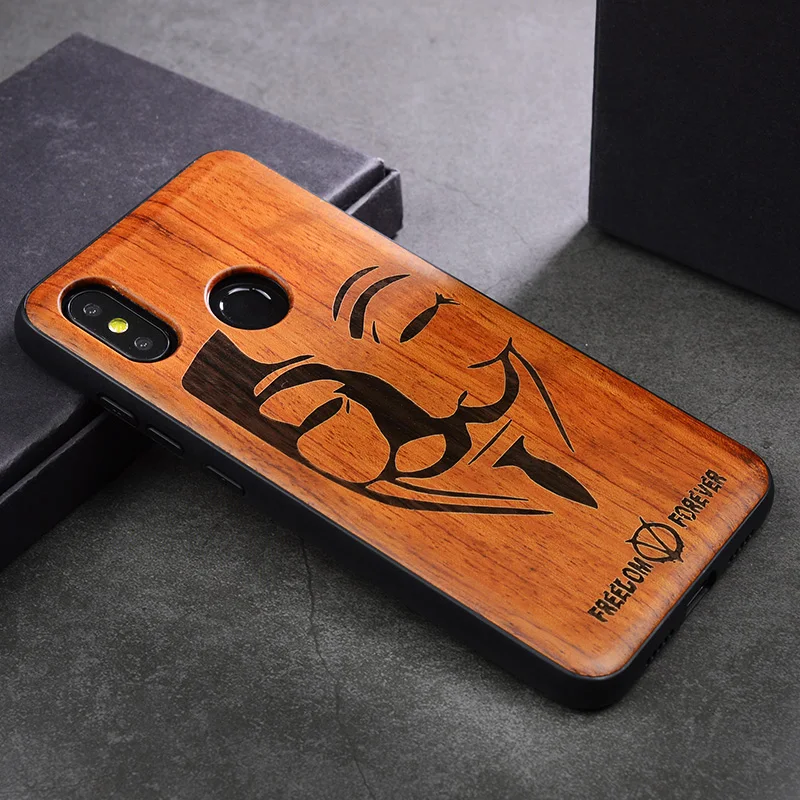 Чехол из дерева для Redmi Note 8 Pro, чехол для Xiaomi Redmi Note 7 Pro, роскошный чехол из дерева K20 Pro, чехол из ТПУ, бампер Note 8, чехол для Redmi Note 8 - Цвет: MJ
