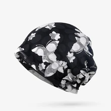 

Spring Summer Bonnet Hat For Men And Women Hollow lace Dual Purpose Skullies Beanies Casual Soft Turban Hats Hip Hop