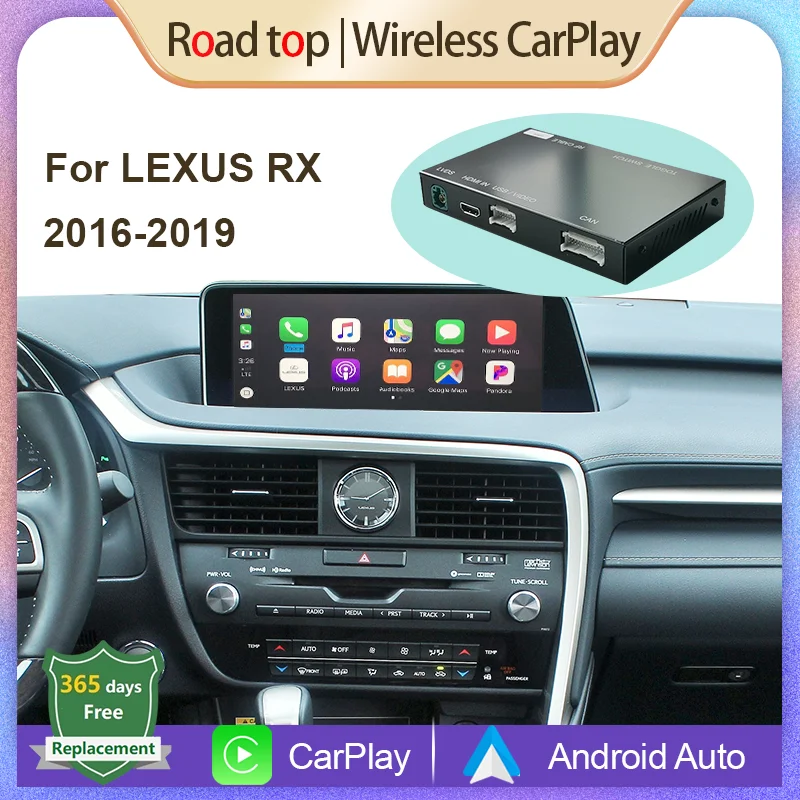 Wireless Apple CarPlay Android Auto Decoder for Lexus RX 2016 2019