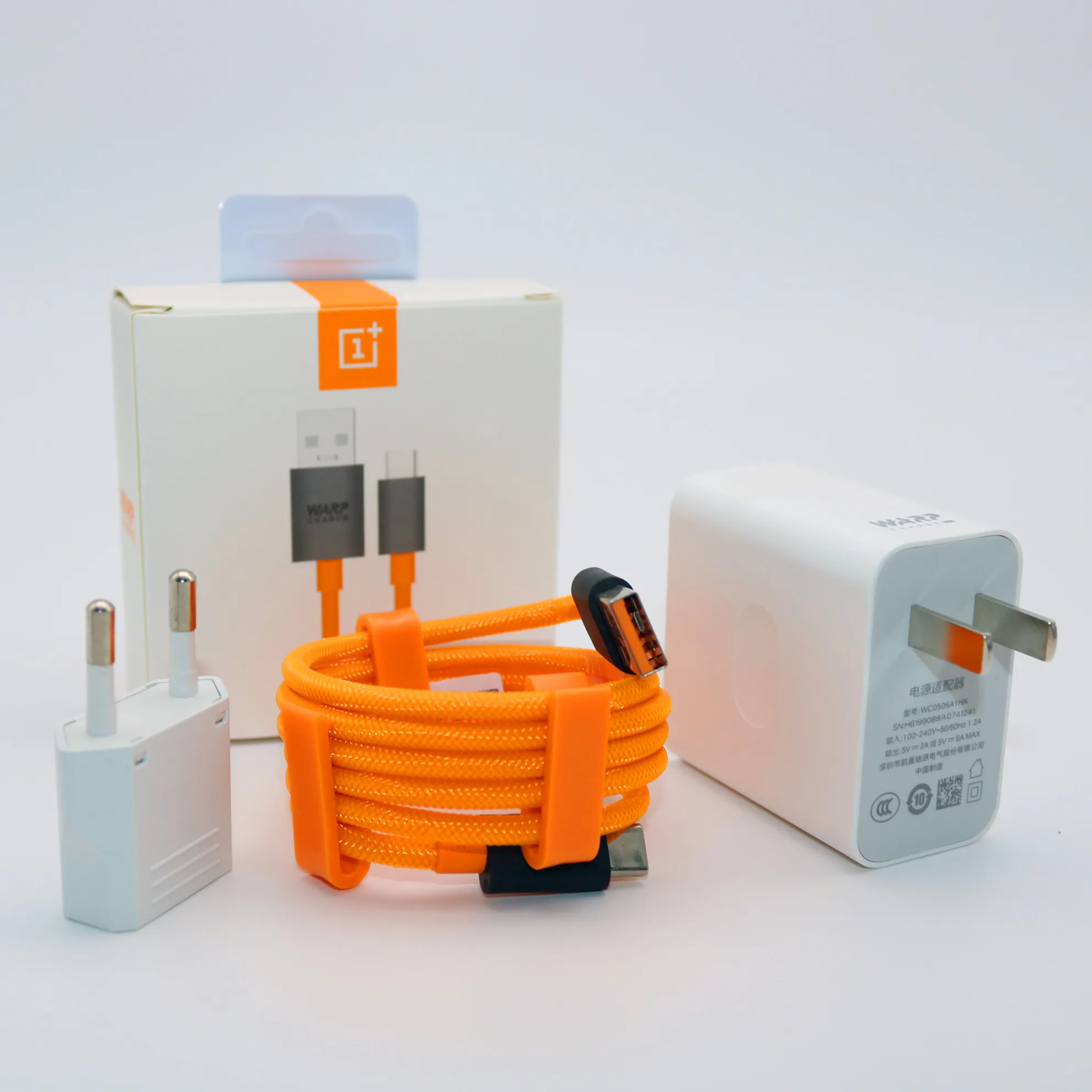 EU Add Orange cable Оригинальное OnePlus Warp зарядное устройство 30 мощность Warp 30 Вт ЕС зарядное устройство кабель Быстрая отправка 30 Вт для OnePlus 7 7t Pro 6t 6 5t 5 - Тип штекера: EU Add Orange cable