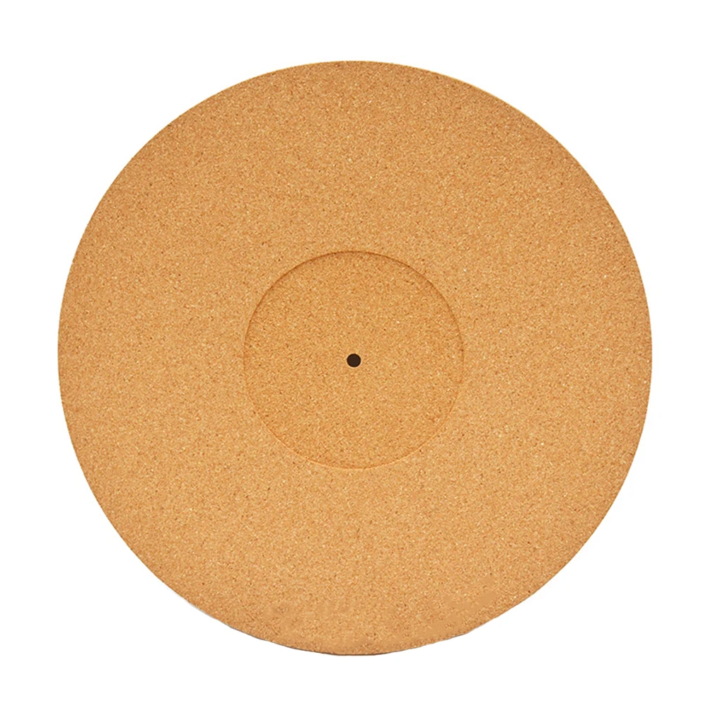 High Fidelity Cork Turntable Mat Home Durable Record Players Slipmats Water Pine Reduce Noise
