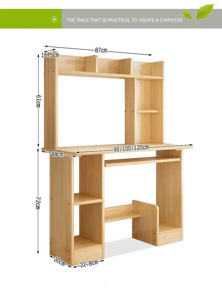 Biurko Малый наколенный стол Tafel Меса Escritorio Scrivania офисные Винтаж Дерево Tablo компьютер, ноутбук стенд стол с книжный шкаф