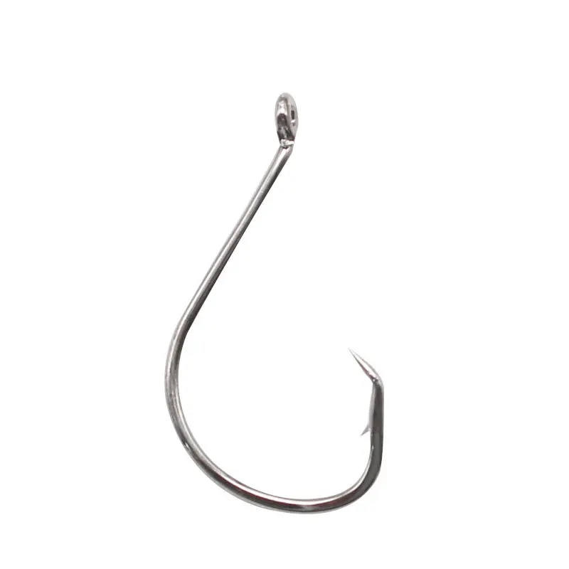 100PCS Fishing Hook 7384 Stainless Steel Carbon Chemically
