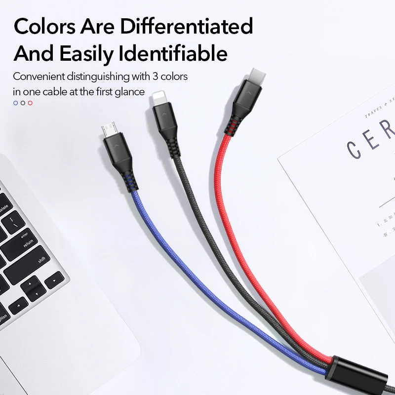 Coolreall 3в1 USB кабель для iPhone 11 X XR 3.5A Быстрая зарядка Micro type C кабель для samsung Xiaomi huawei мульти быстрое зарядное устройство