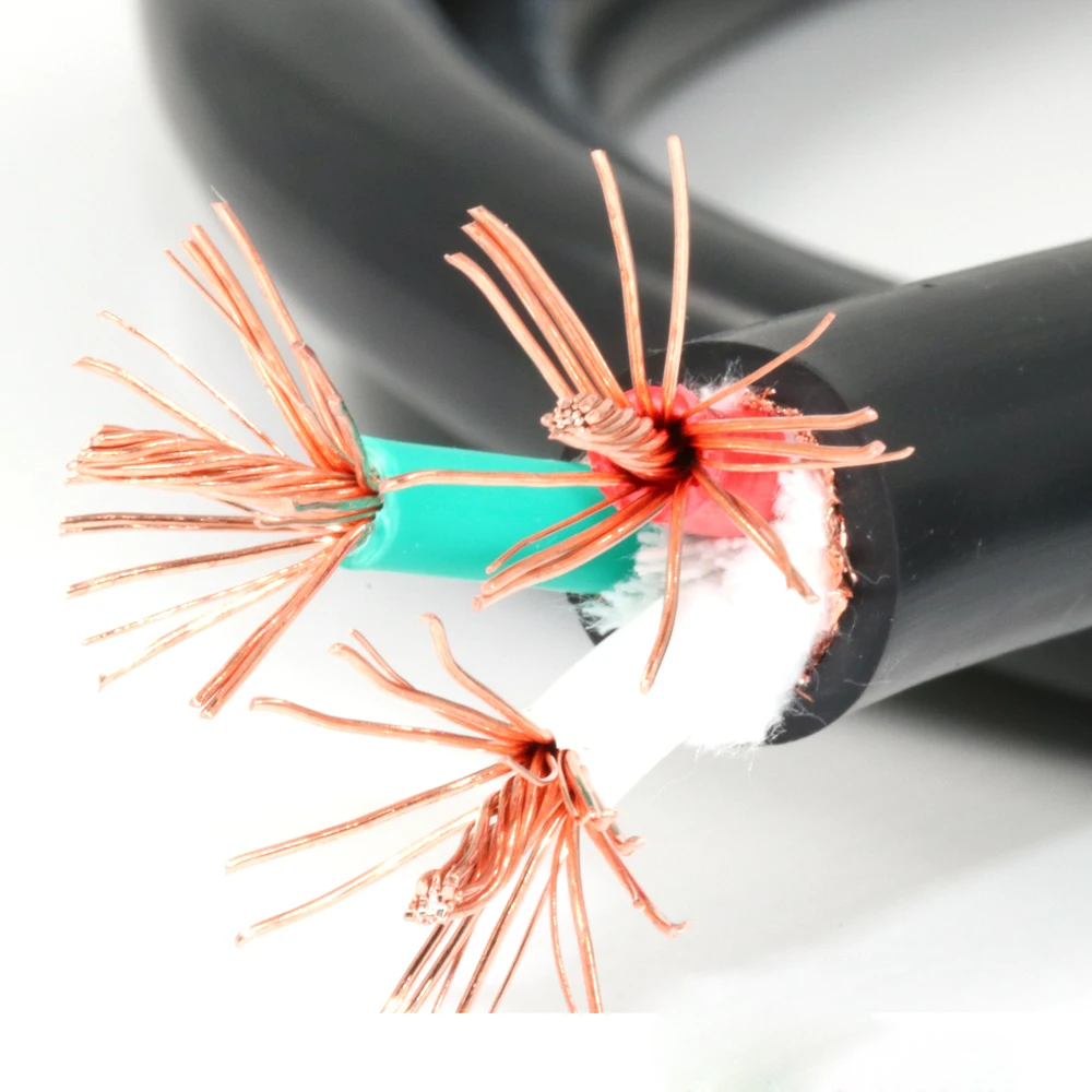 Baratos Moonsaudio P901 VP1501 altavoz Cable de alimentación DIY 1m OFC Conductor 100% de cobre de protección de alta calidad Cable de alimentación de CA