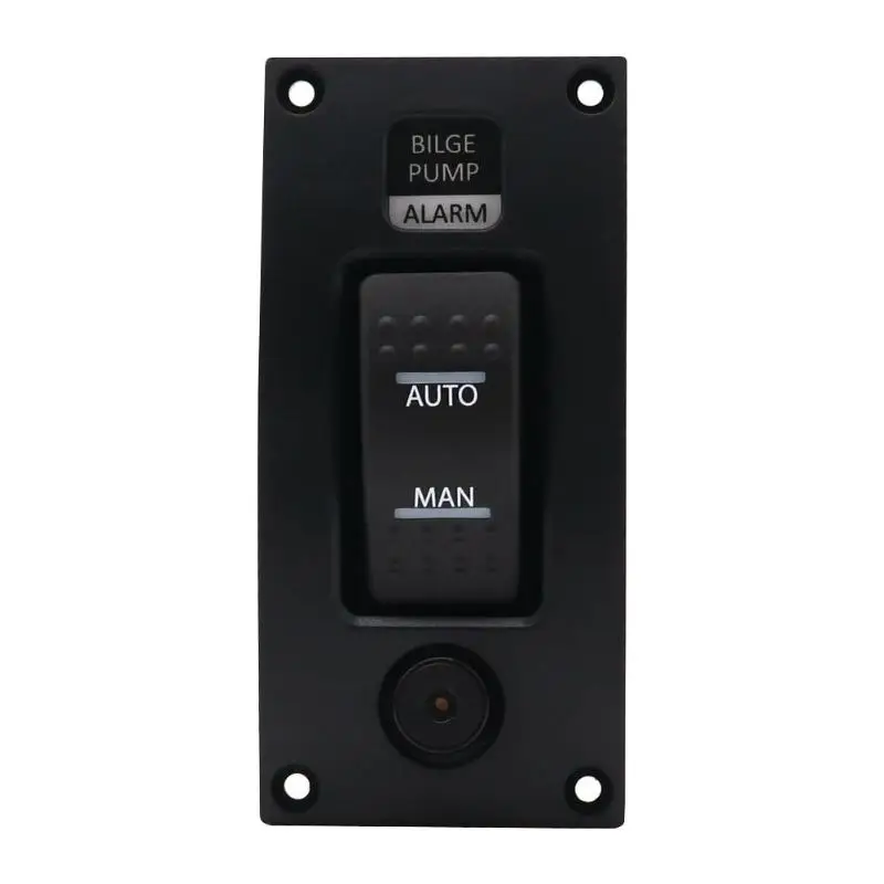 3 способа Трюмная помпа кулисный переключатель+ Сигнализация Панель происходит автоматическое отключение с рисунком человека-IP66 для морской лодки