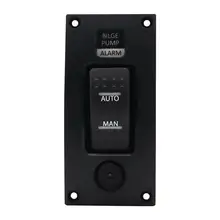 3 способа Трюмная помпа кулисный переключатель+ Сигнализация Панель происходит автоматическое отключение с рисунком человека-IP66 для морской лодки