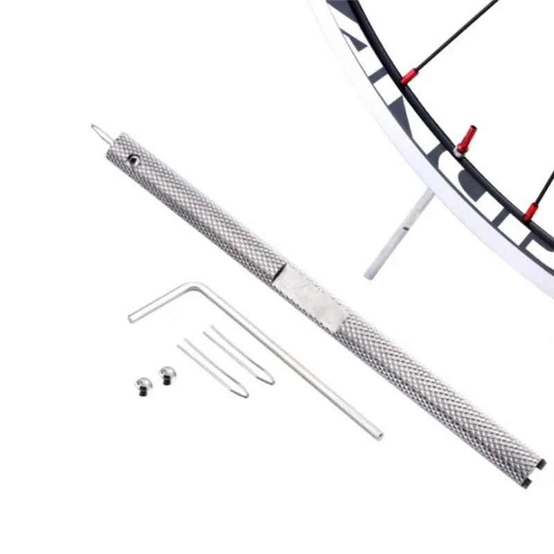 H прочный спицевой перфоратор, инструмент для ремонта велосипедных колес с шестигранным ключом и винтом, профессиональный инструмент для ремонта велосипедных колес