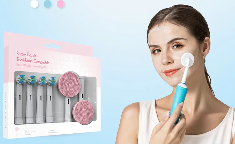 Щетка для лица для мытья лица полезный продукт подходит для Oralb электрическая зубная щетка для чистки силикагеля