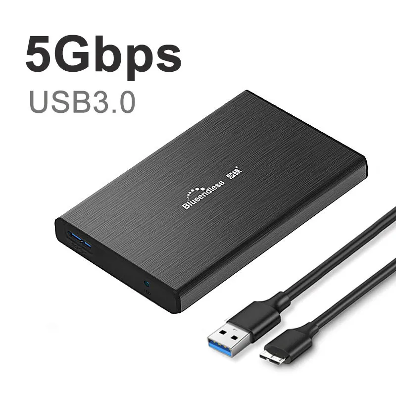 Aluminum-B-A USB 3,1 3,0 для sata 2," чехол для жесткого диска корпус для жесткого диска коробка для жесткого диска Высокая скорость 6 Гбит/с SSD чехол для внешнего диска для планшета/ноутбука - Цвет: Aluminum-B-A