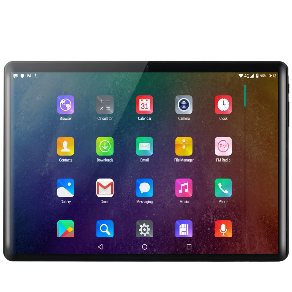 2.5D закаленное стекло 4G Телефонный звонок 10,1 ”планшетный ПК Android 9,0 десять ядер 8 ГБ/128 ГБ 8,0 МП Поддержка Wi-Fi 1920*1200 ips планшетный ПК